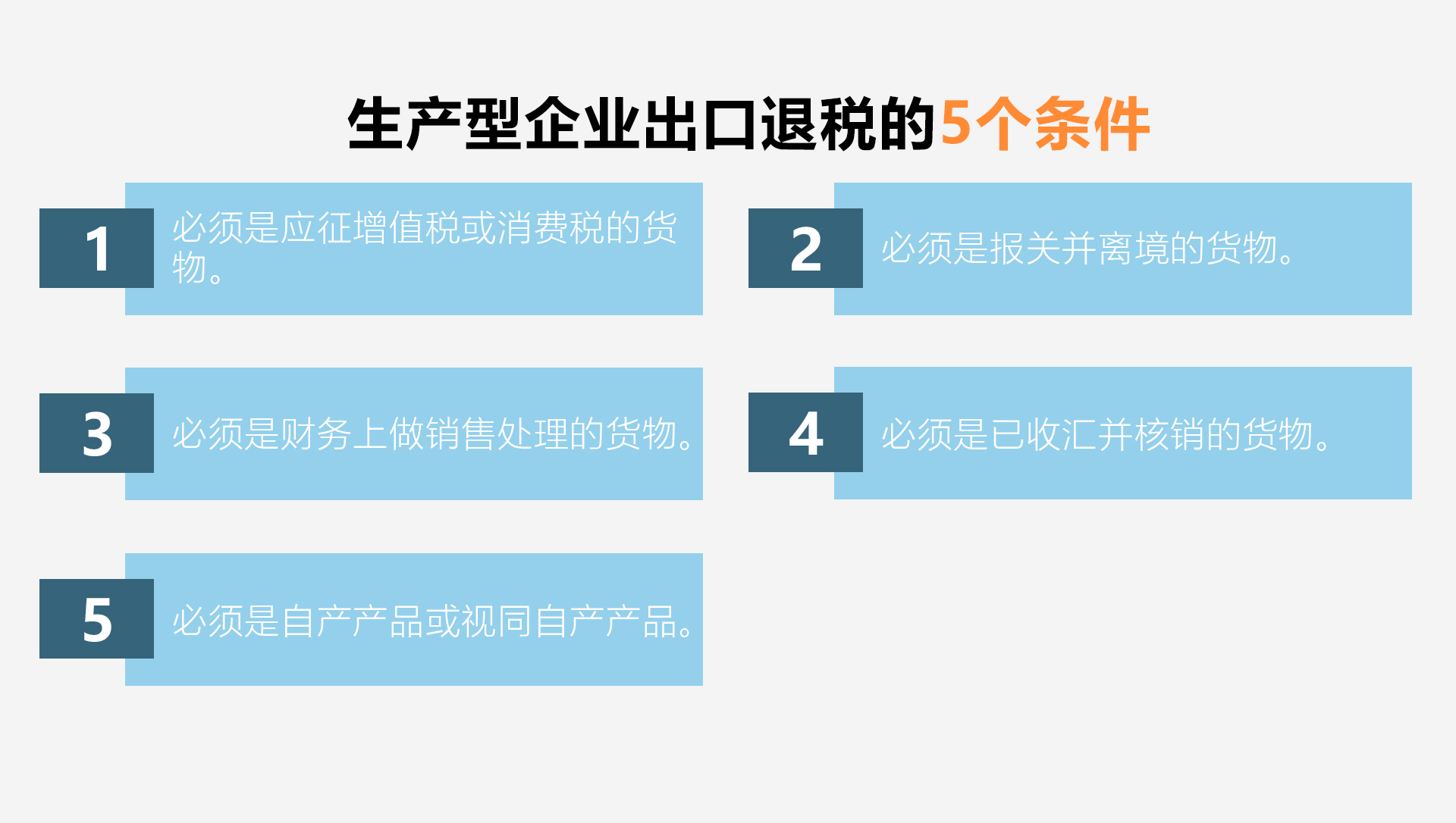 生產型企業出口退稅